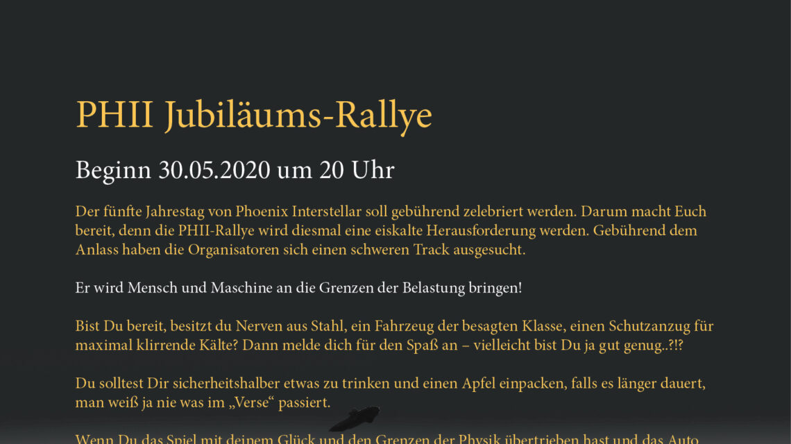 Jubiläums Rallye
